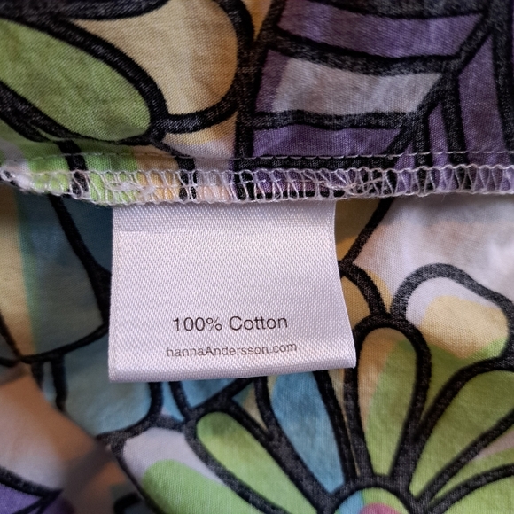 Hanna Andersson girls size 120 or 6-7 yellow pillowcase dress with big flowers - Picture 3 of 5